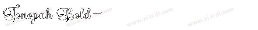 Tonopah Bold字体转换